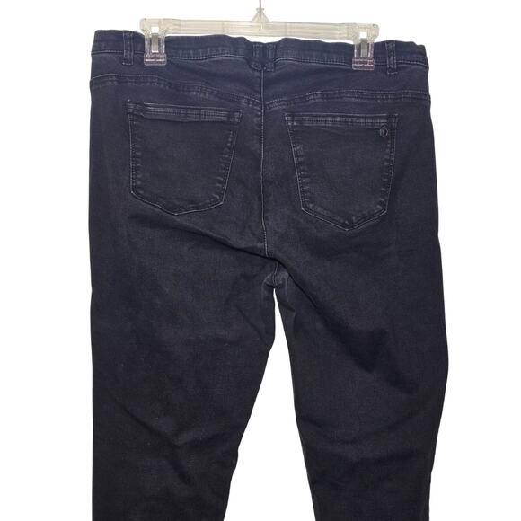 DEMOCRACY AB TECHNOLOGY BLACK JEANS WOMEN SZ 14W COMFORT WAISTBAND STRETCH - Picture 5 of 8